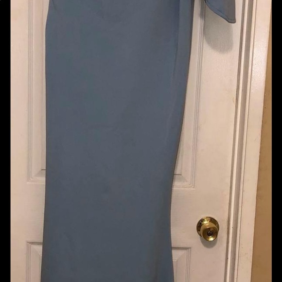 Blue Maternity Formal Dress - Picture 2 of 5